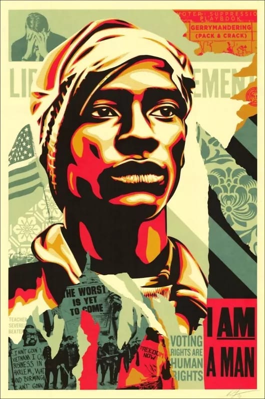 I am a man by Shepard Fairey 