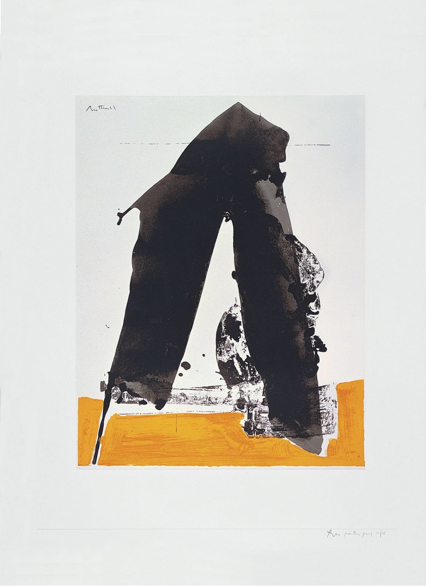 Untitled No. 12, from "The Basque Suite" by Robert Motherwell, Image 1.