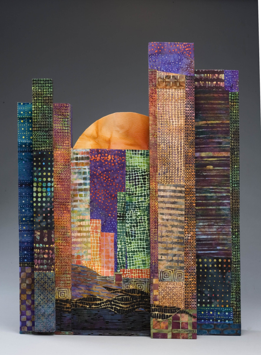 Harvest Moon over the City by Jane Jennings 