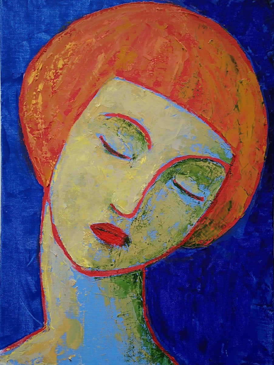 Girl with Orange Hair by Markus and Tessa Thonett  Image: Imaginary Portrait