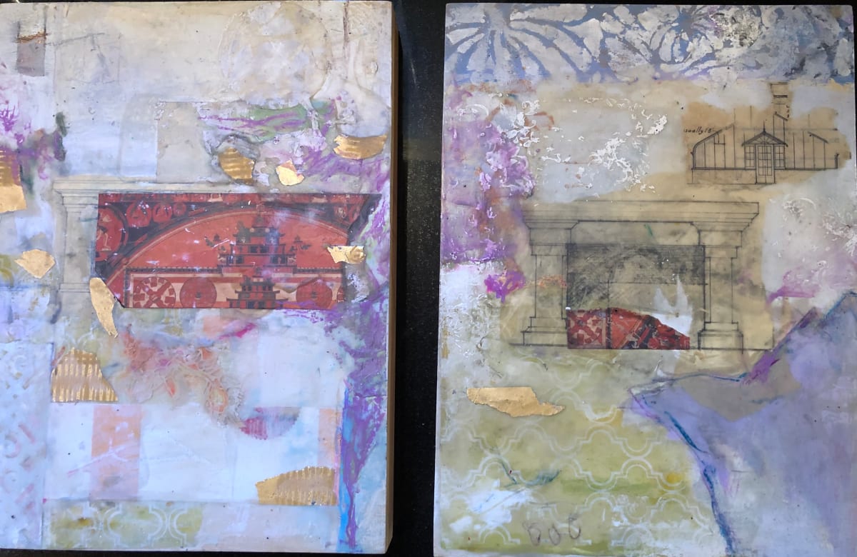 Ancient Ground (Diptych) by Delisa Sage 