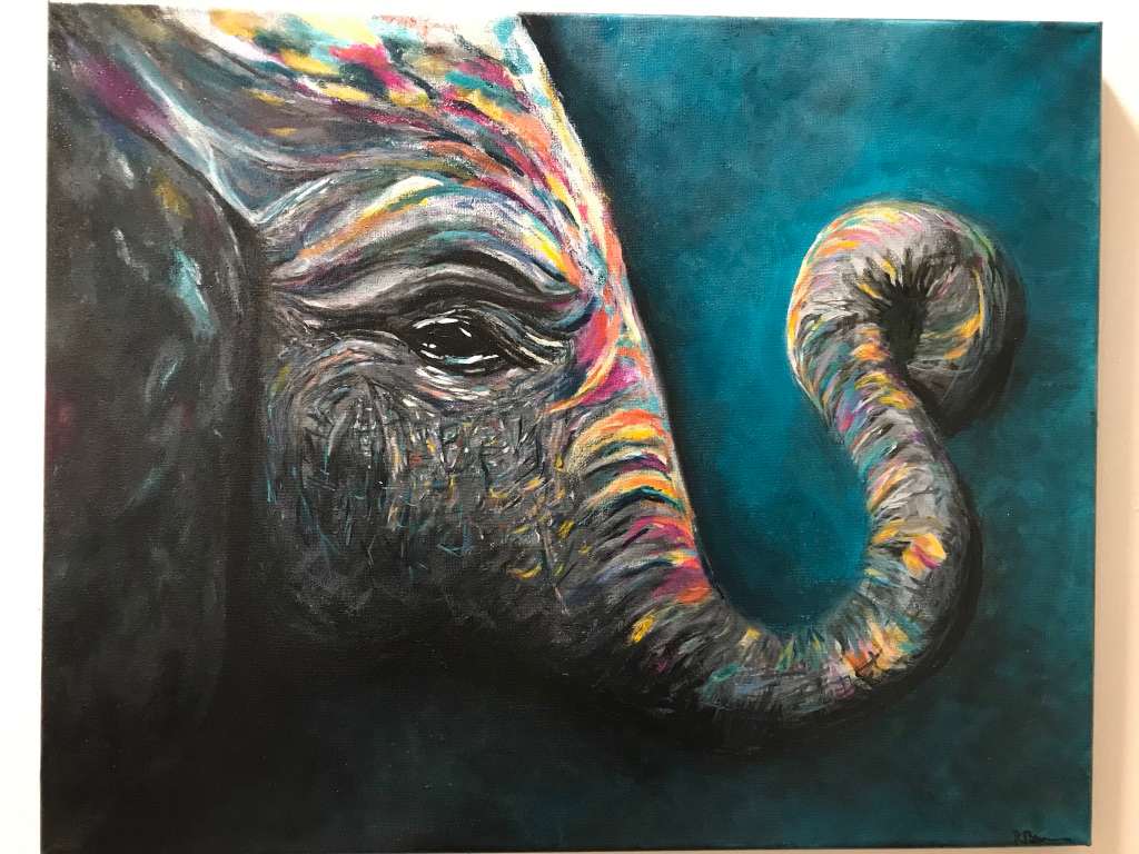 Rainbow Elephant by Rebecca Berman, Image 1.