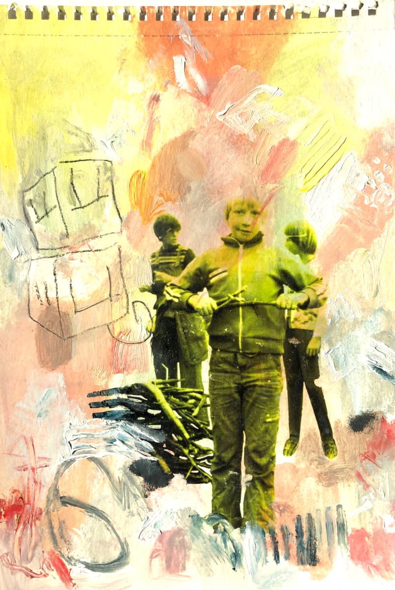 Boys with Sticks (JUNGS MIT STÖCKEN) | Diptychon by Susanne Wawra, Image 3.