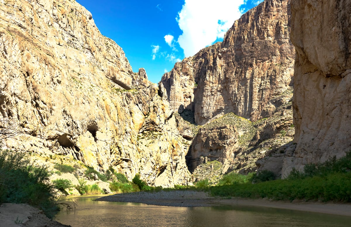 Boquillas Canyon and the Rio Grand Early Afternoon by Rodney Buxton 