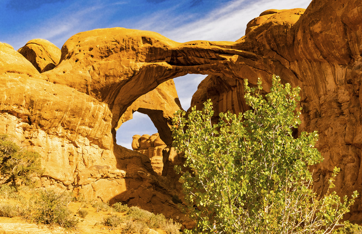 Double Arches Morning #3 by Rodney Buxton 