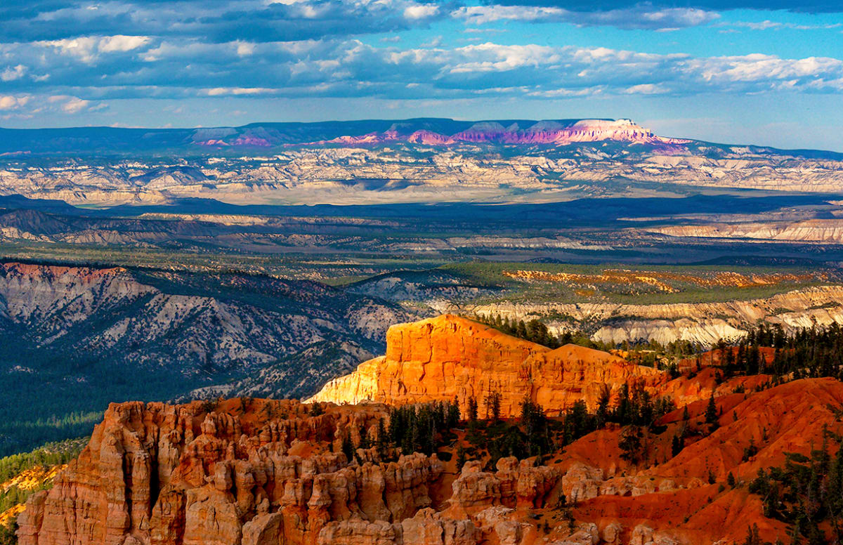 From Rainbow Point  Grand Staircase Escalante Near Sunset by Rodney Buxton 