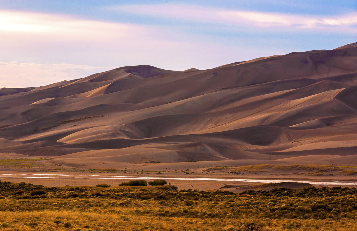 Great Sand Dunes Evening by Rodney Buxton 