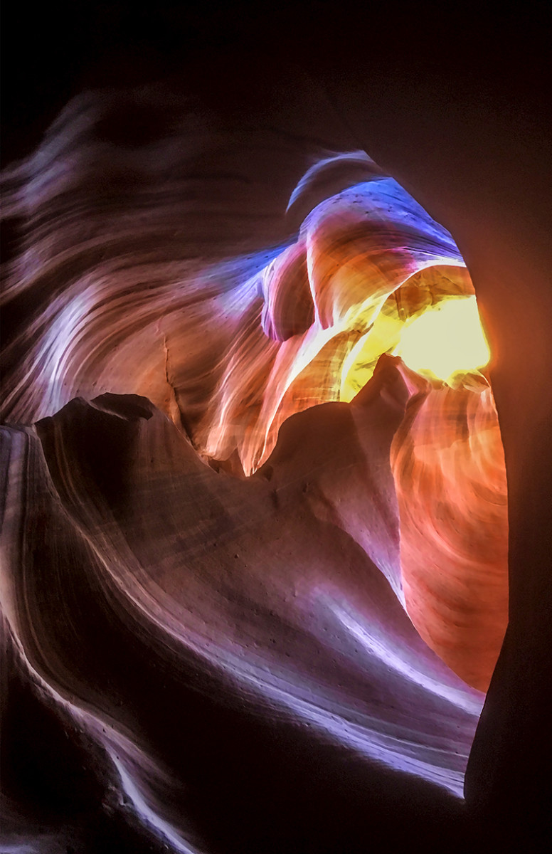 Glowing Heart of Upper Antelope Canyon by Rodney Buxton 