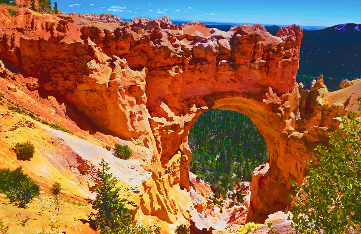 Natural Bridge, Bryce Canyon Early Afternoon by Rodney Buxton 