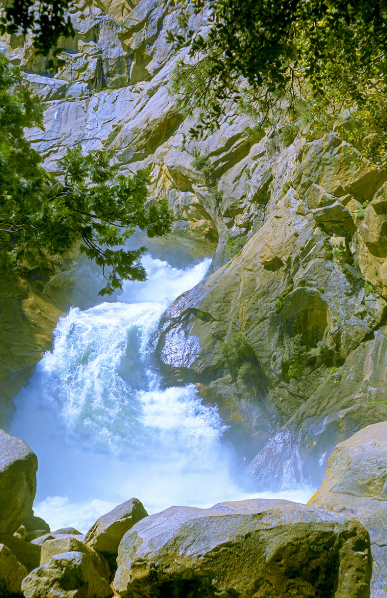 Roaring River Falls Morning by Rodney Buxton 