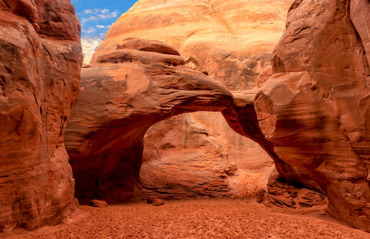 Sand Dune Arch, Morning by Rodney Buxton, Image 1.