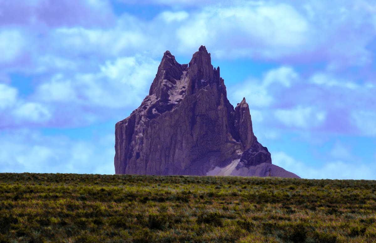 Shiprock Monadnock #4  Afternoon by Rodney Buxton 