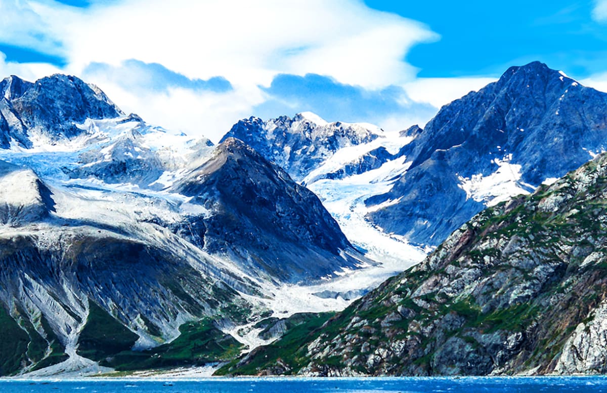 Topeka Glacier and St. Elias Mt. Range Afternoon by Rodney Buxton 
