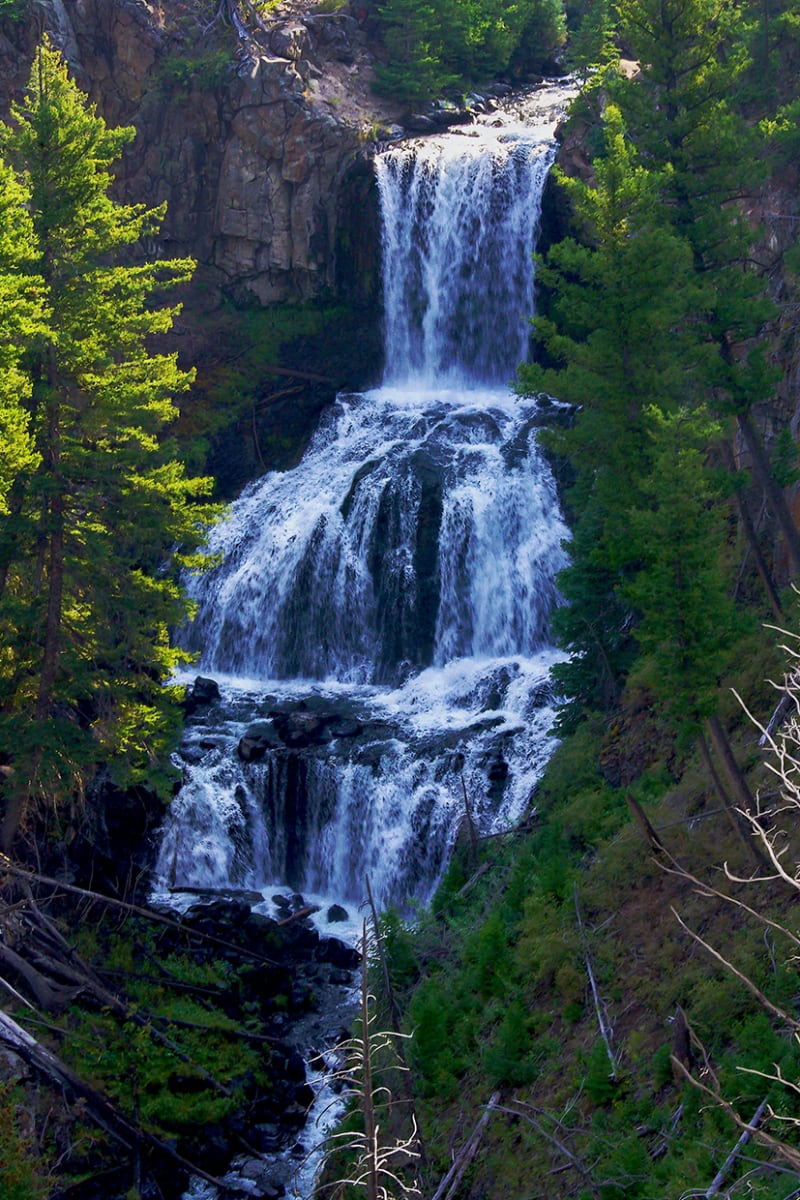 Undine Falls Morning by Rodney Buxton 
