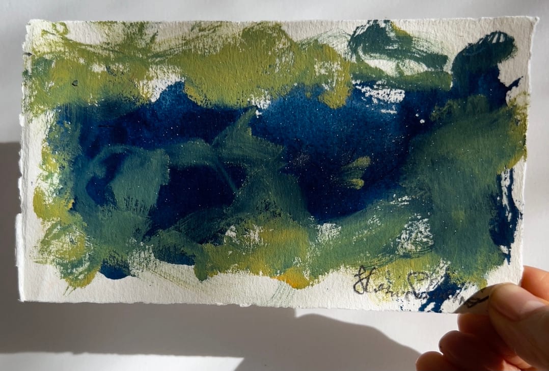 tiny abstract landscape by Sherri Silverman 