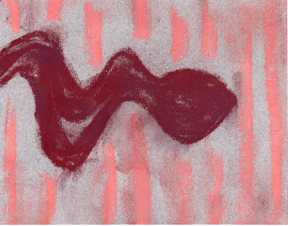 Snake on Pink Stripes by Sherri Silverman 