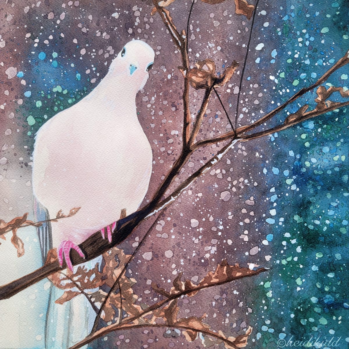 Peace Dove by HEIDI KIDD  Image: Finished Mounted 