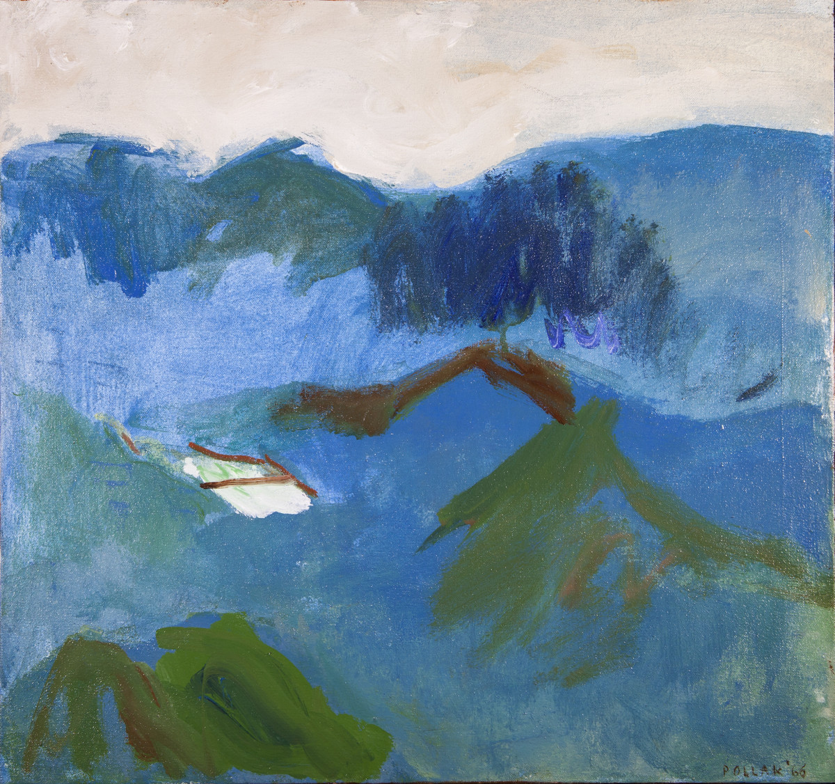 Blue Landscape by Theresa Pollak 