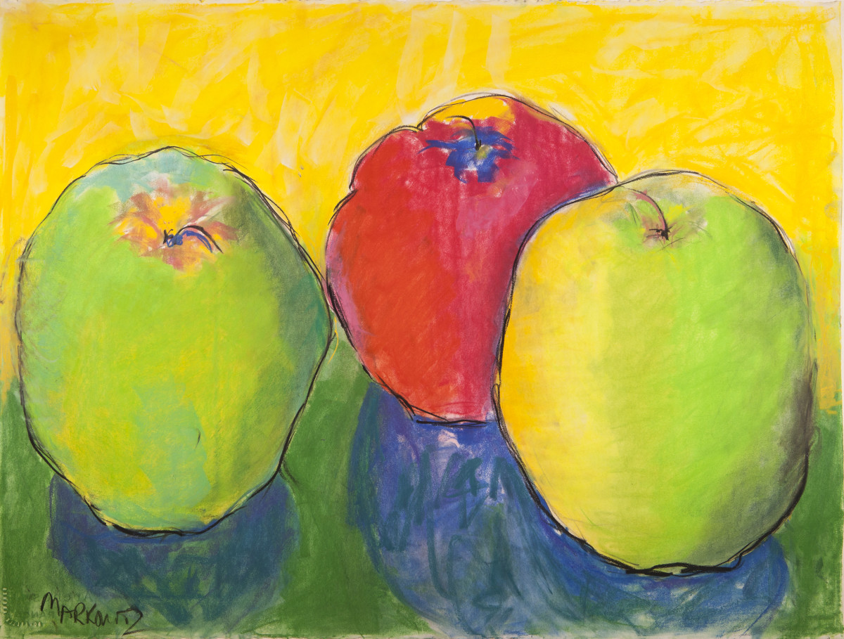 Three Apples by Kathleen Markowitz 