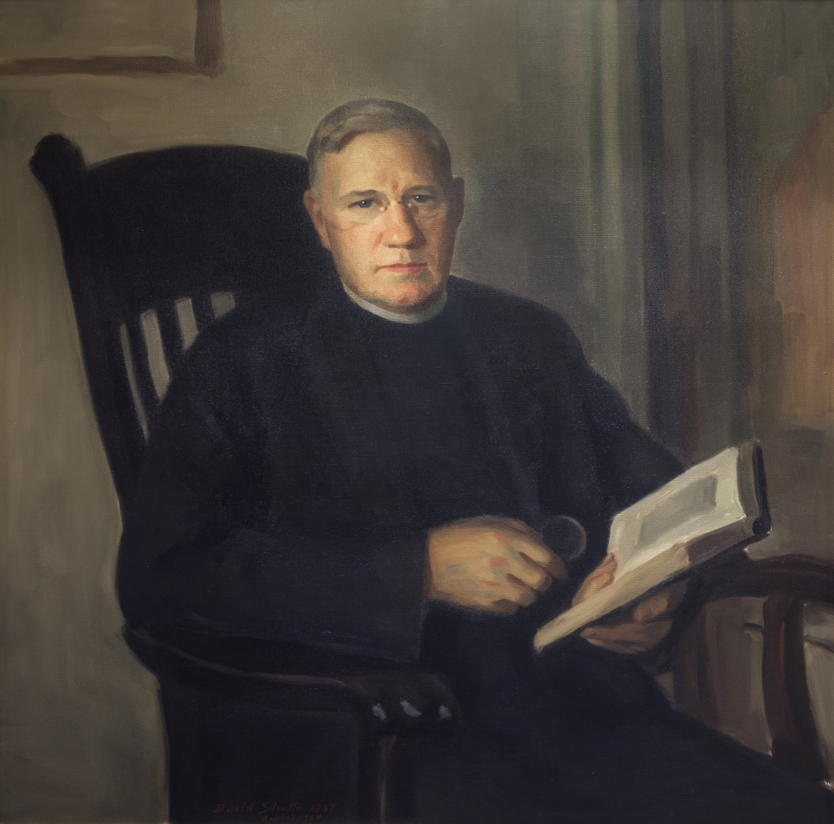 Portrait of the Reverend R. Cary Montague D.D. by David Silvette 