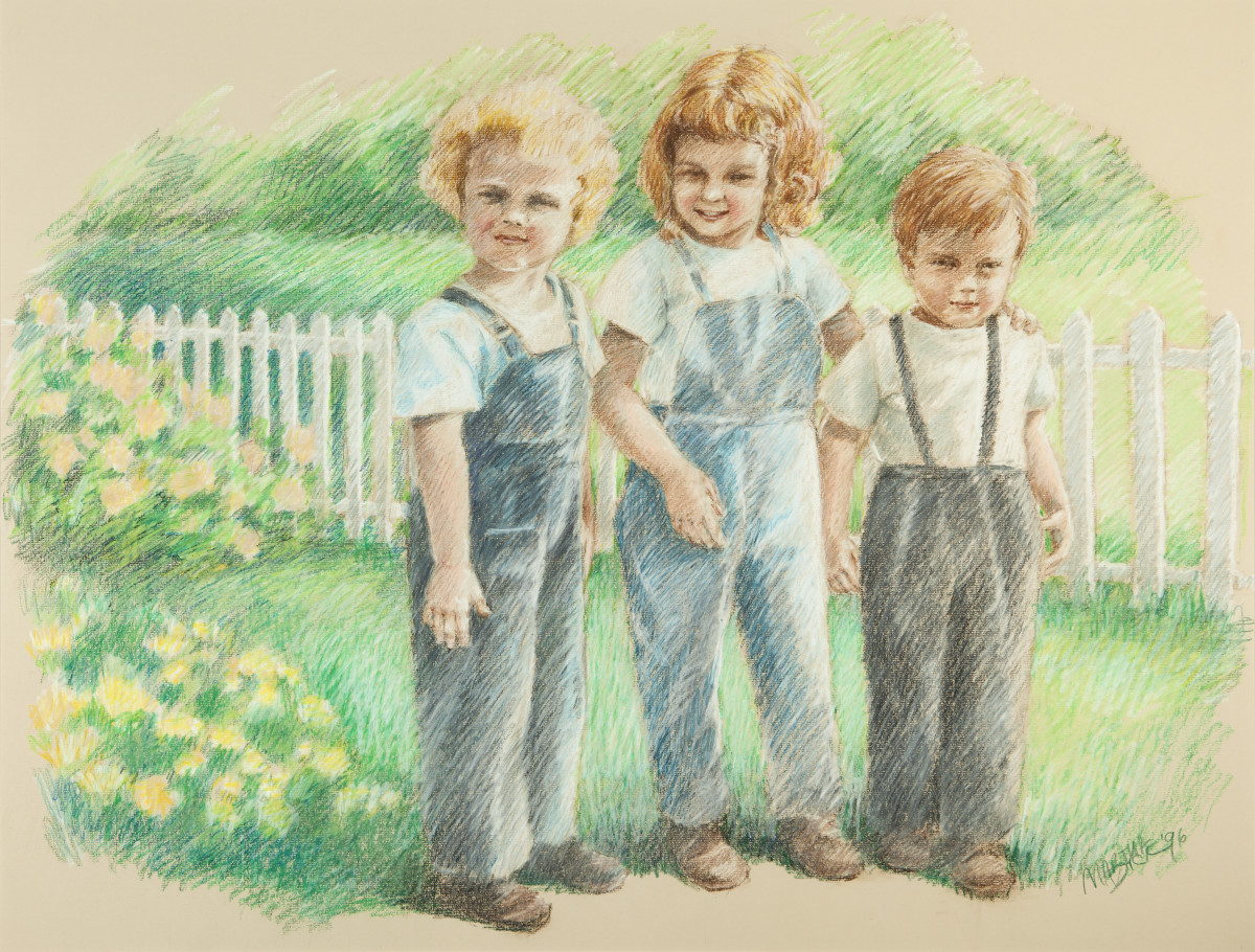 Three Children by Martha Dick 