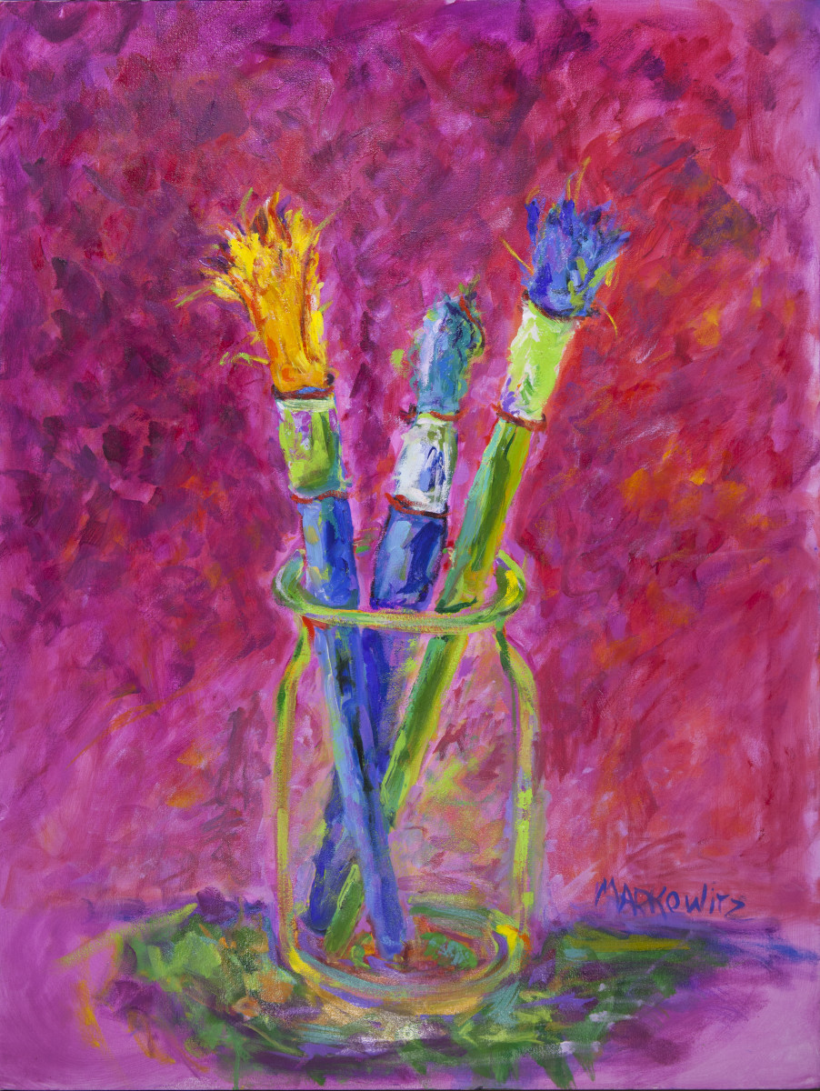 Painter's Brushes by Kathleen Markowitz 