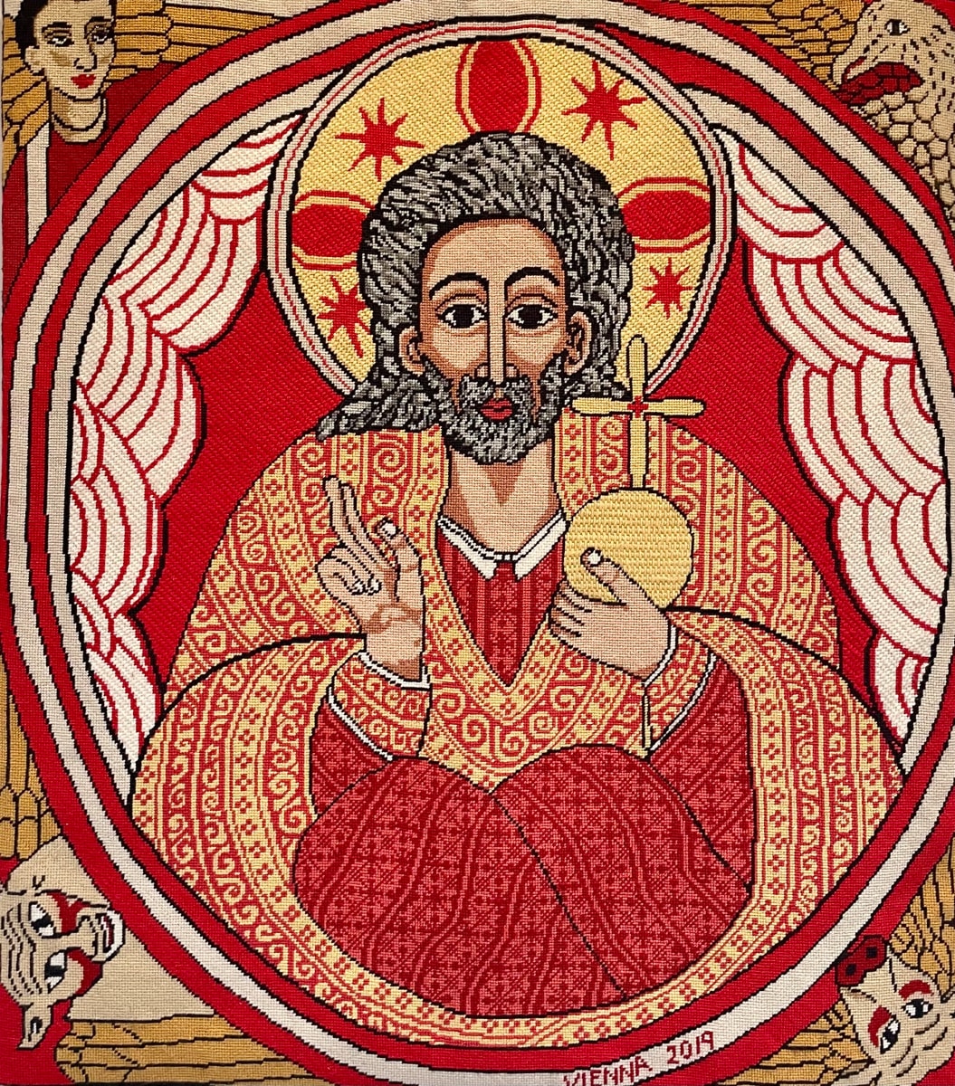 Christian Banner of the Universal Christ by Vienna Cobb-Anderson 
