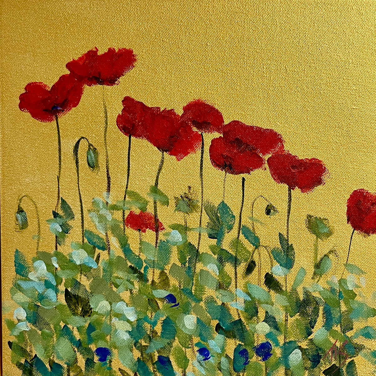 Creekside Poppies by Thomas Stevens 