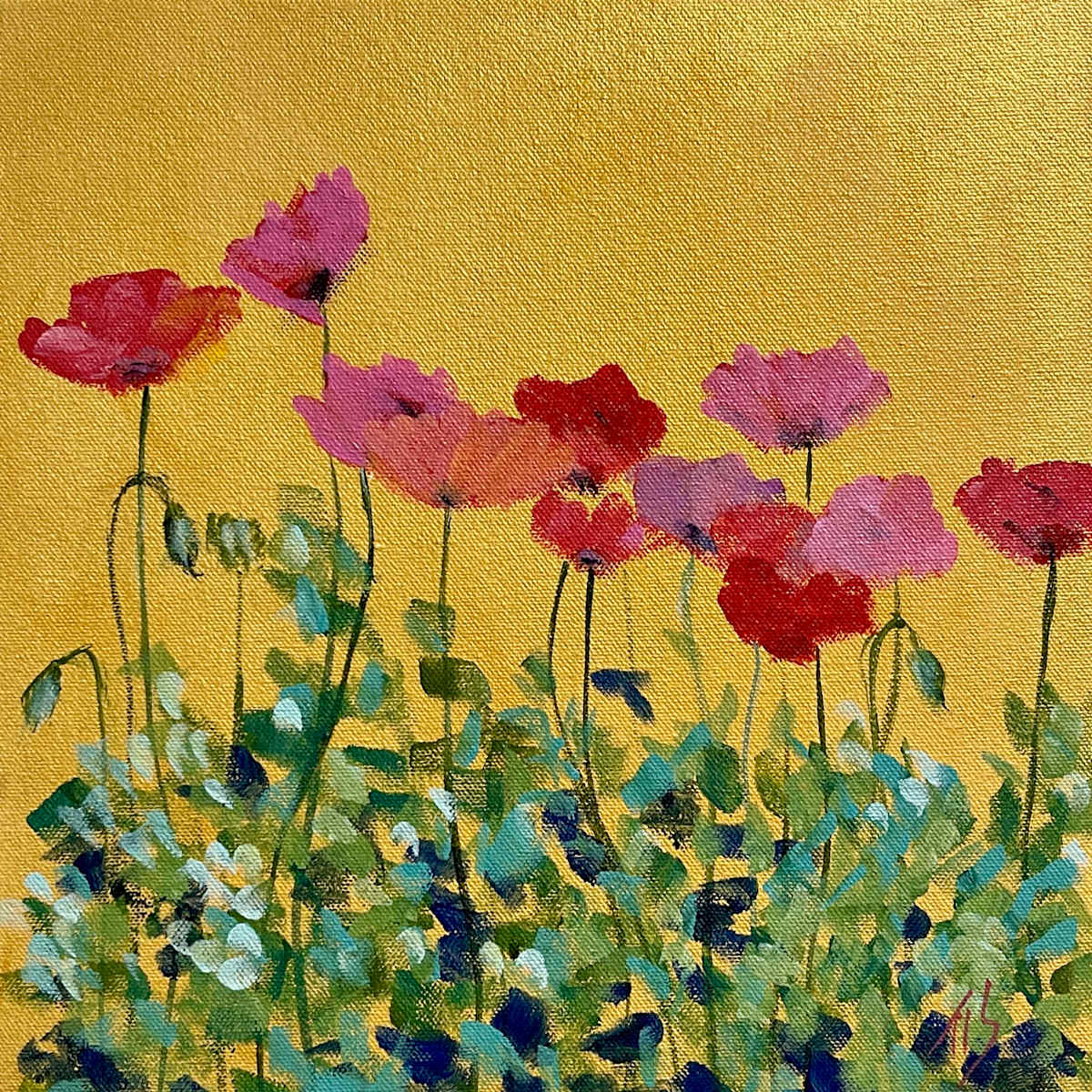 Creekside Poppies by Thomas Stevens 