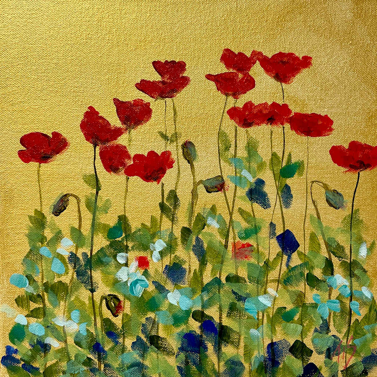 Creekside Poppies by Thomas Stevens 