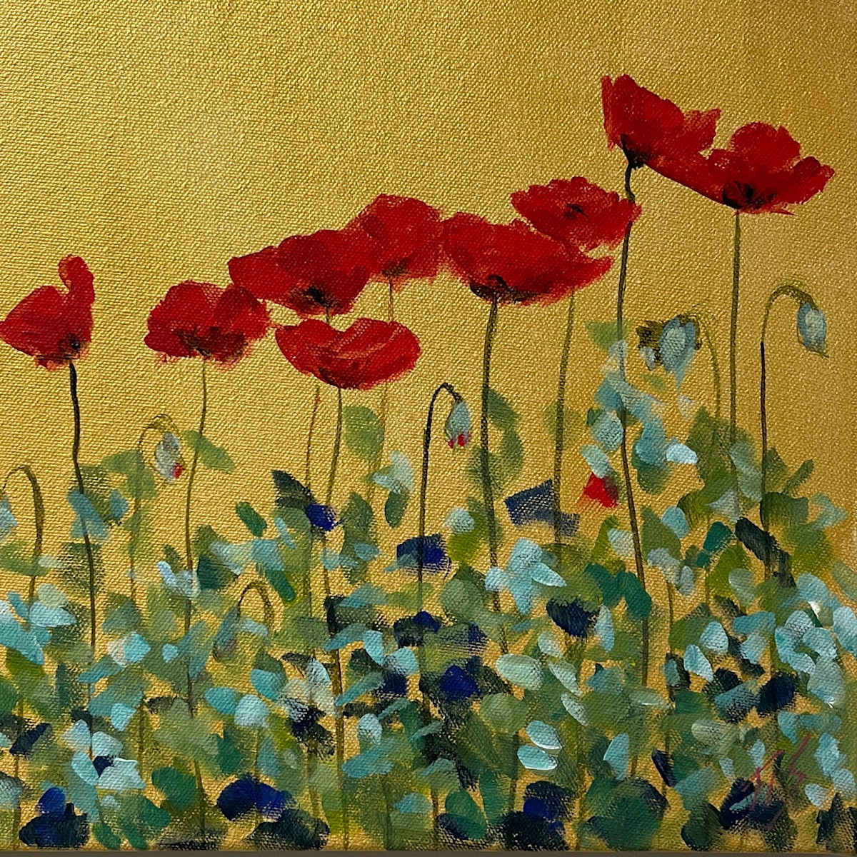 Creekside Poppies by Thomas Stevens 