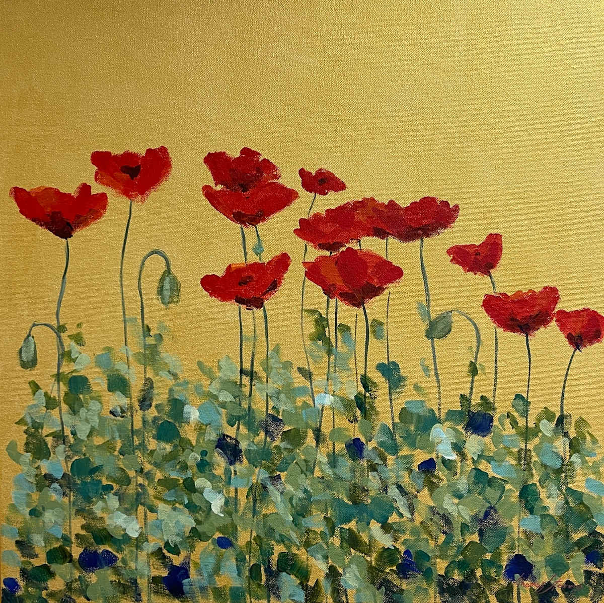 Creekside Poppies by Thomas Stevens 