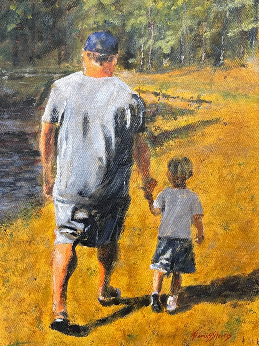 Walking By Water by Thomas Stevens 