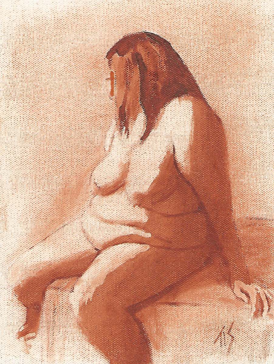 Nude (monochrome) by Thomas Stevens, Image 1.
