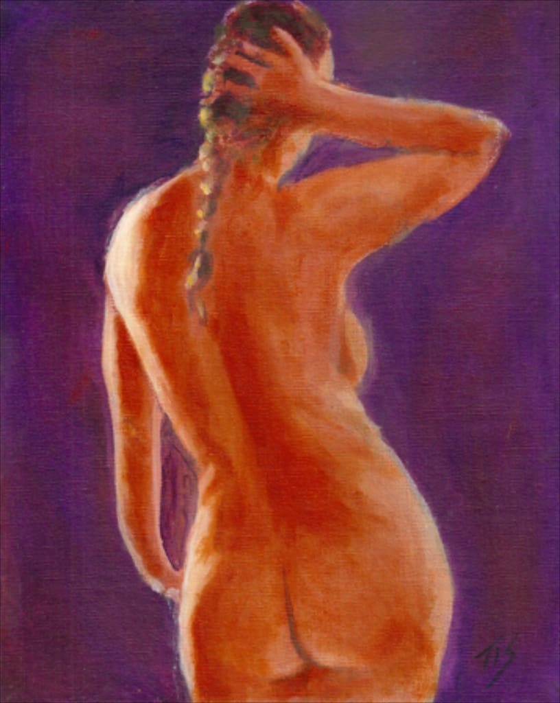 Nude Study (Violet) by Thomas Stevens, Image 1.