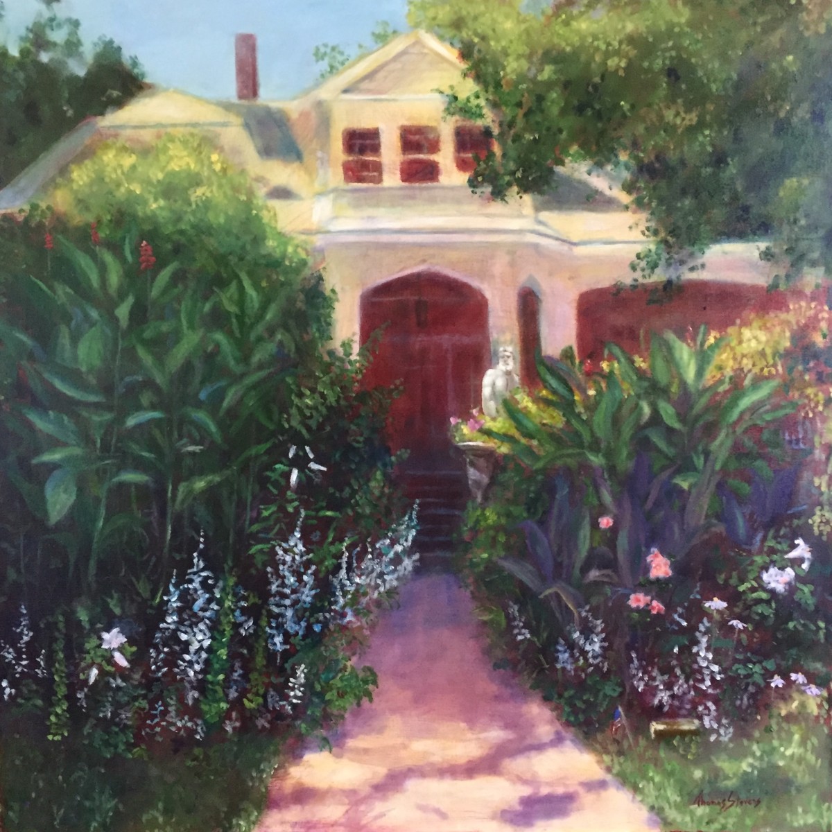 Poseidon Guarding  the Canna   36.077111N 79.100508W by Thomas Stevens 