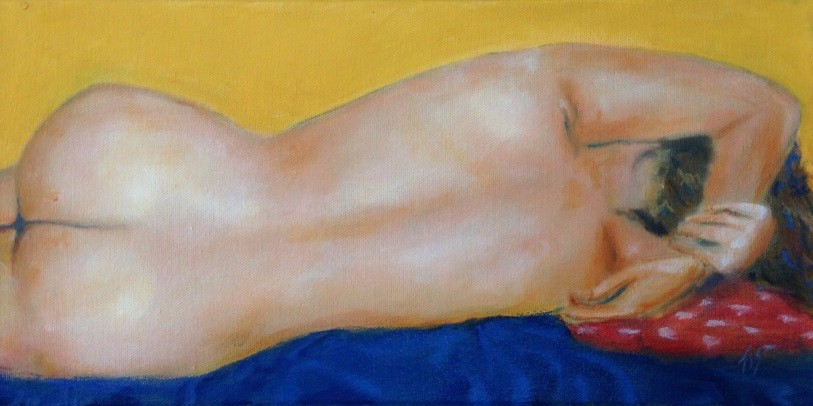 Reclining Nude (Gold) by Thomas Stevens 