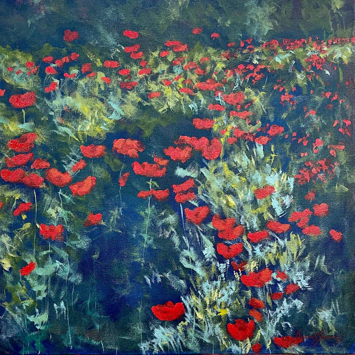 Red Poppies by Thomas Stevens 
