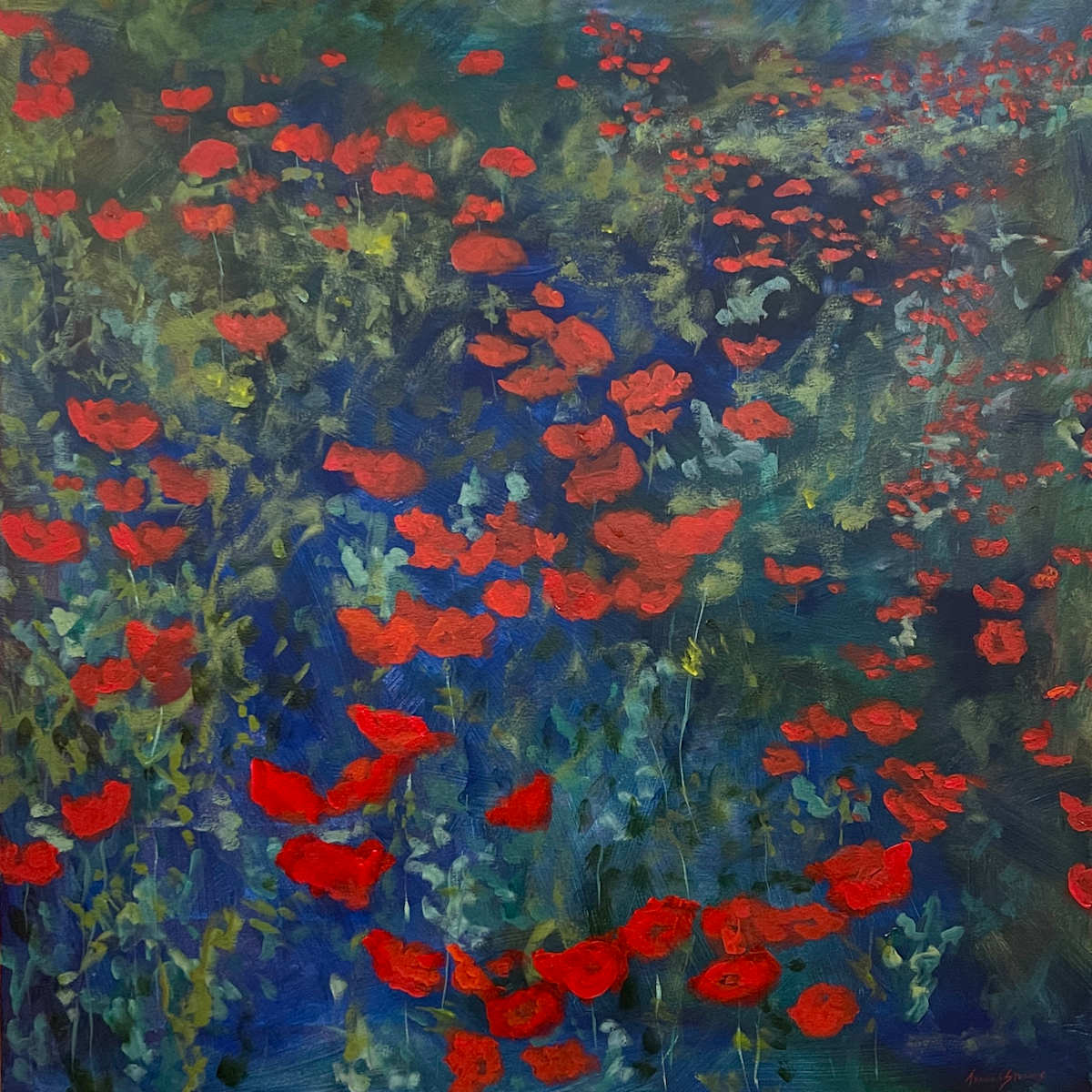 Red Poppies by Thomas Stevens 