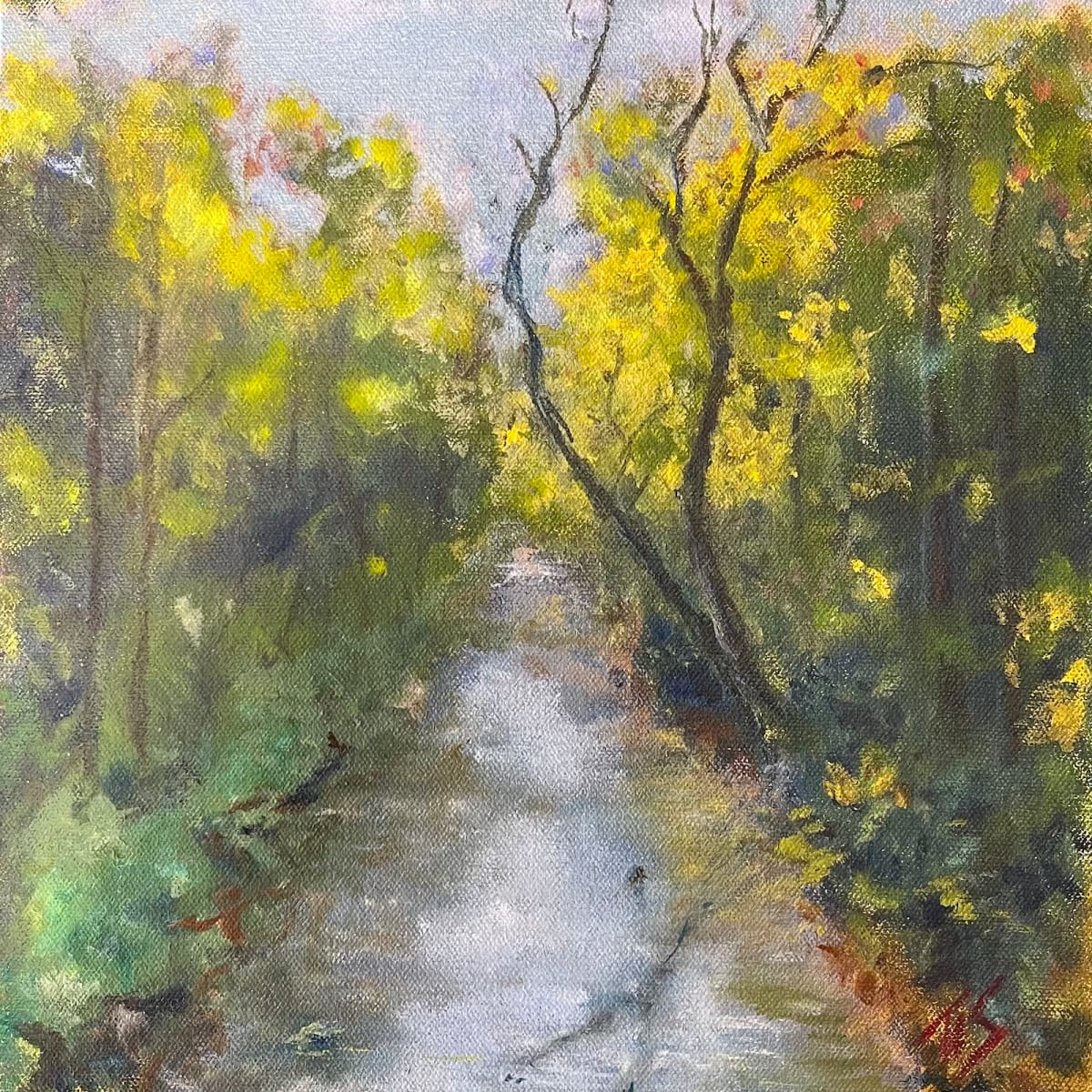 Riverwalk Eno (study)  36.072761N 79.100875W by Thomas Stevens 