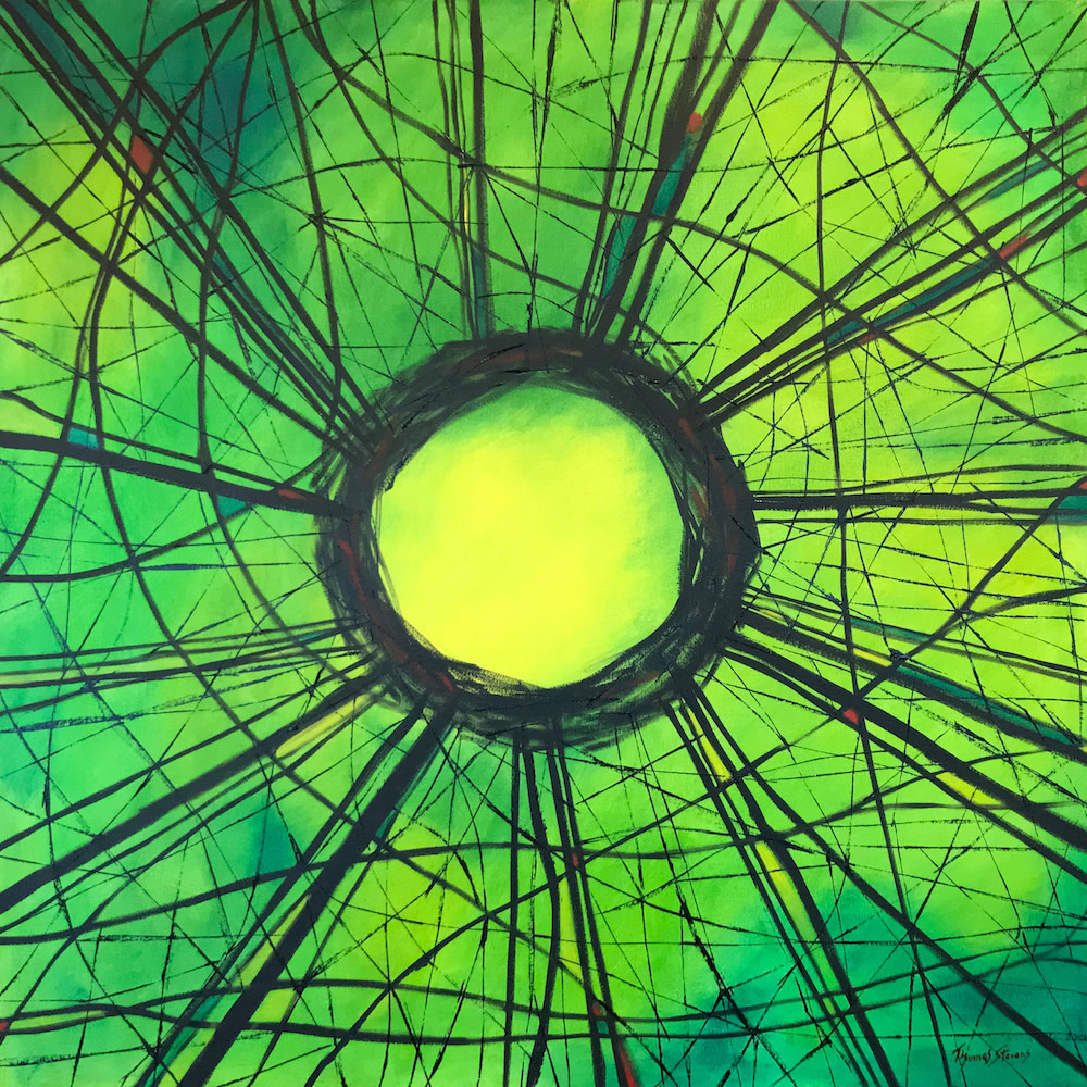 Stickwork Oculus (Emerald)  36.072486N 79.101936W by Thomas Stevens 