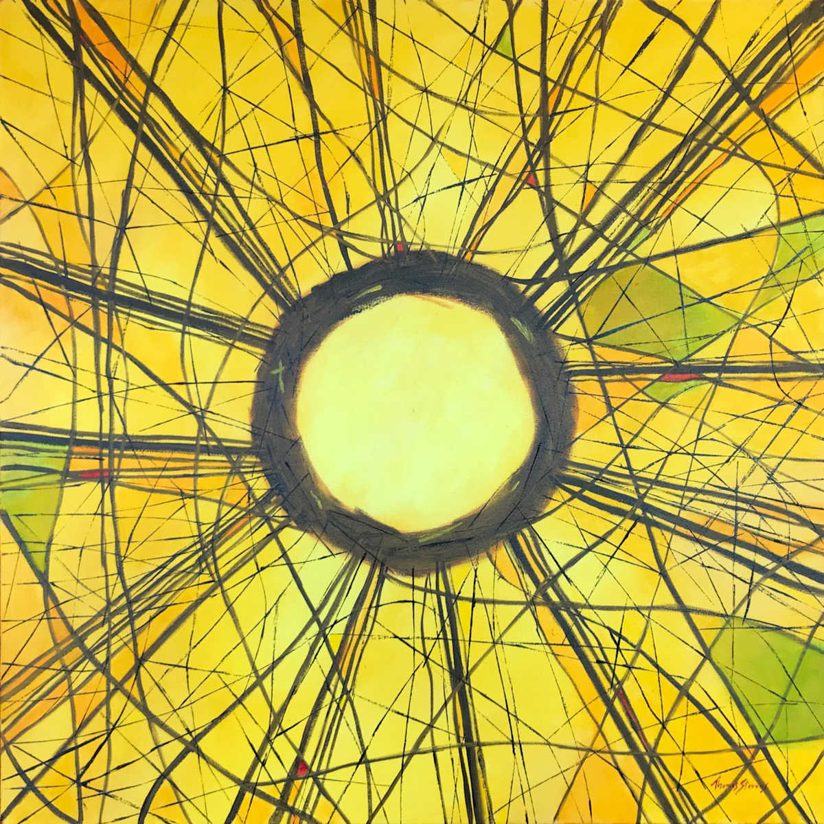 Stickwork Oculus (Gold) 36.072486N 79.101936W by Thomas Stevens, Image 1.