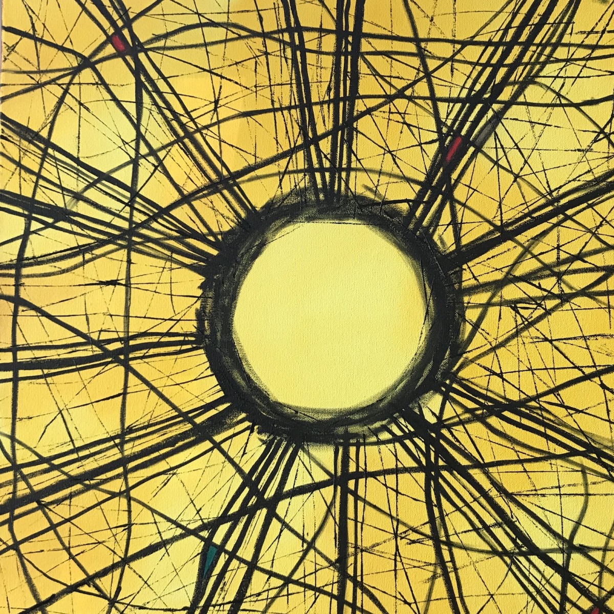 Stickwork Oculus (Jaune)  36.072486N 79.101936W by Thomas Stevens 