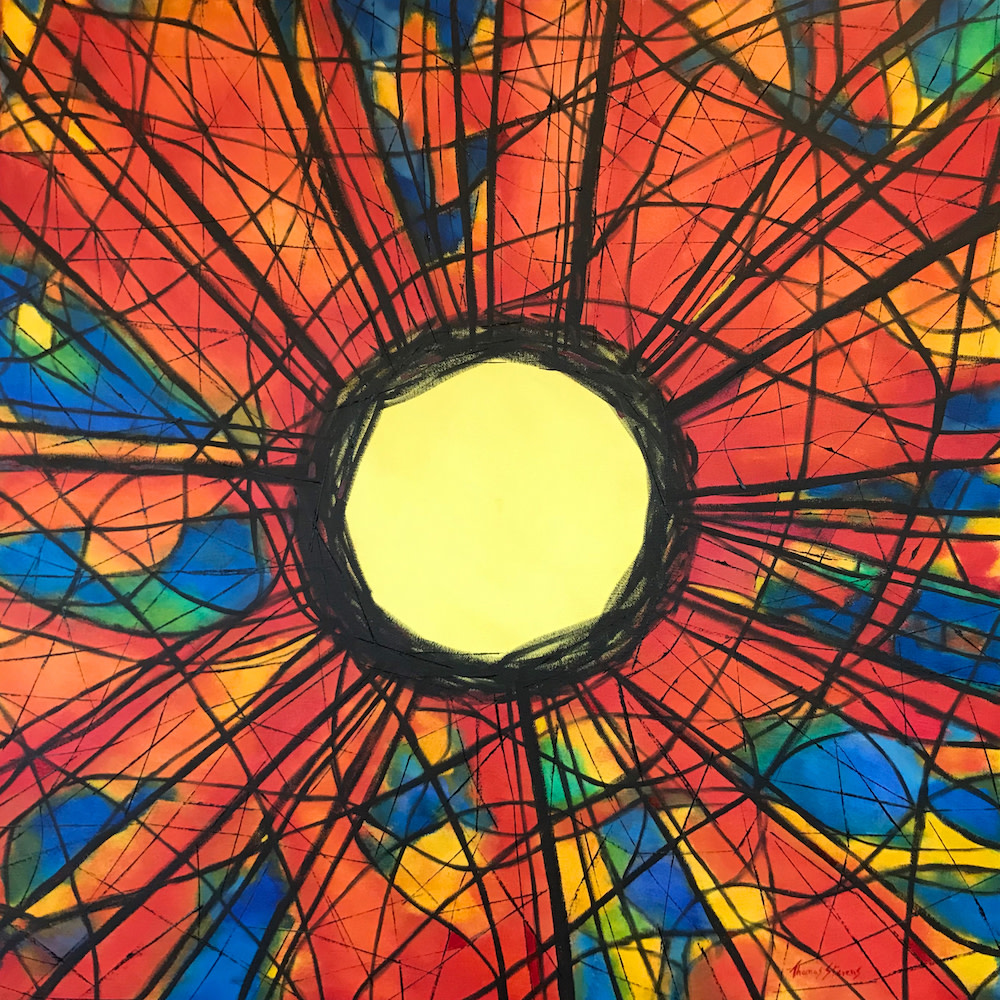 Stickwork Oculus (Rouge)  36.072486N 79.101936W by Thomas Stevens 