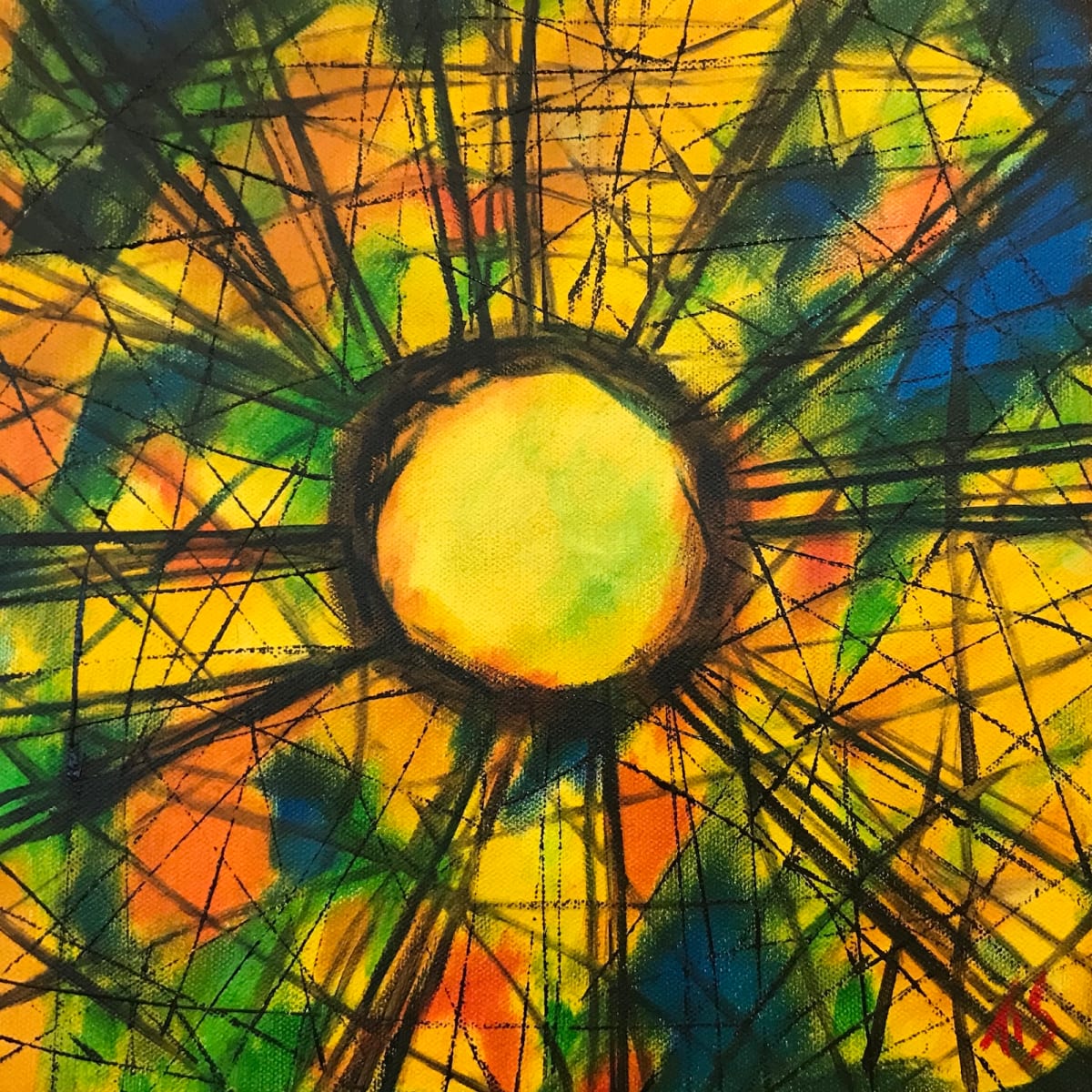 Stickwork Oculus (Yellow) 36.072486N 79.101936W 