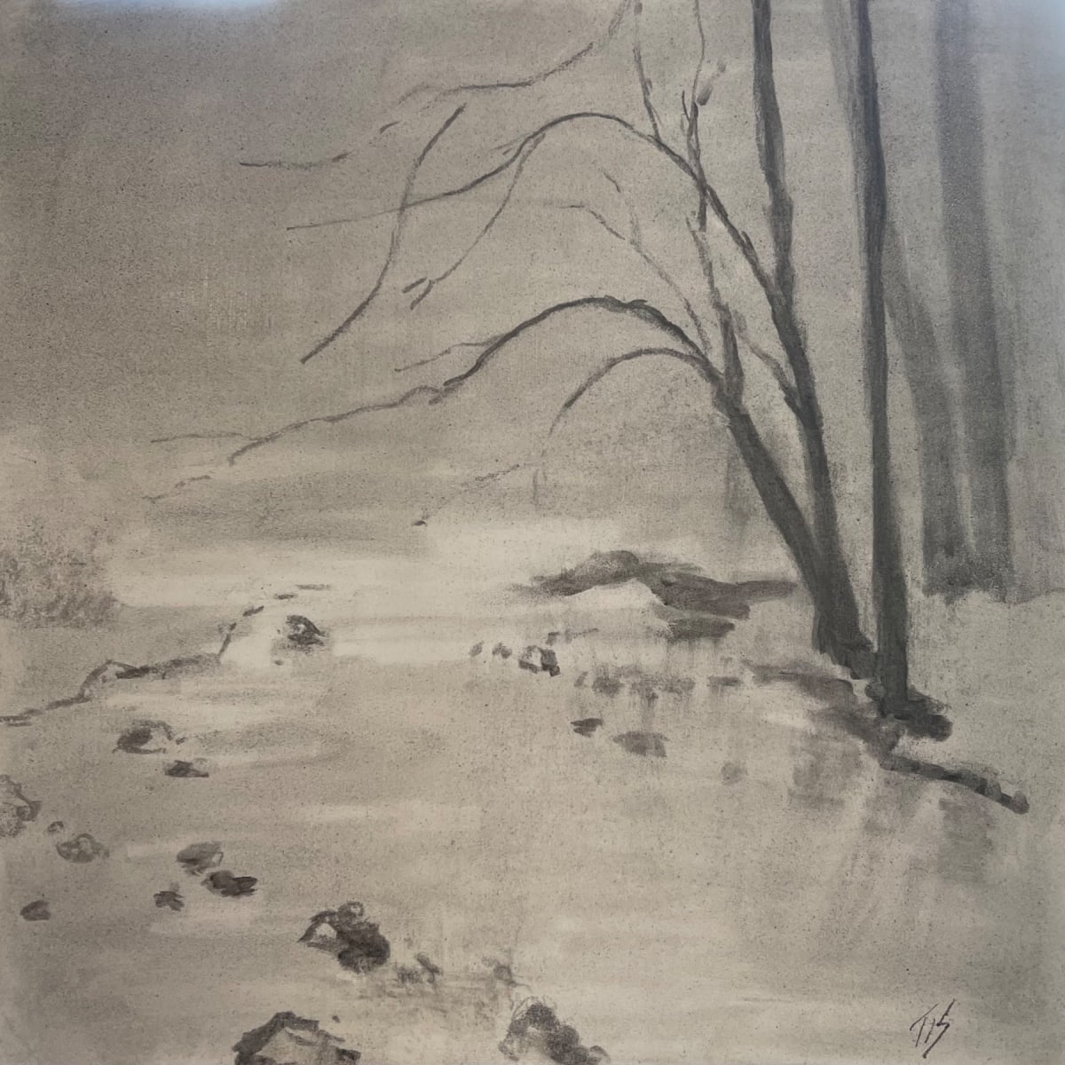 Stopping Here (Study) by Thomas Stevens 