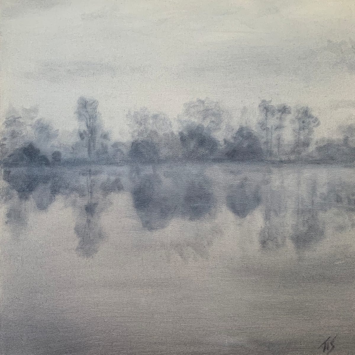 Dawn, Lake Orange (study)   36.1542N 79.1493W, Image 1.