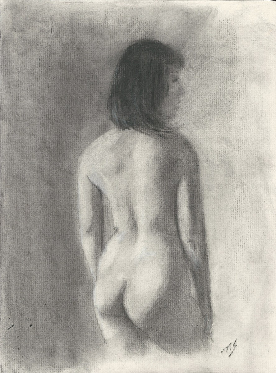 Nude (study) by Thomas Stevens 