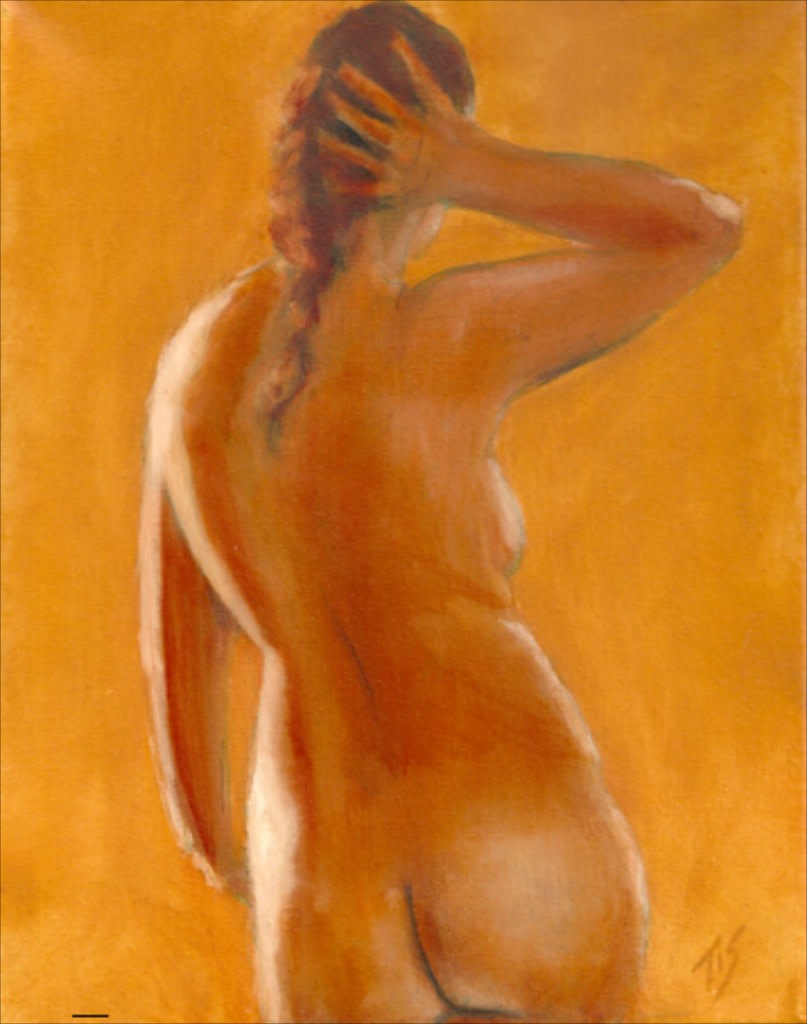 Nude Study (Gold) by Thomas Stevens 
