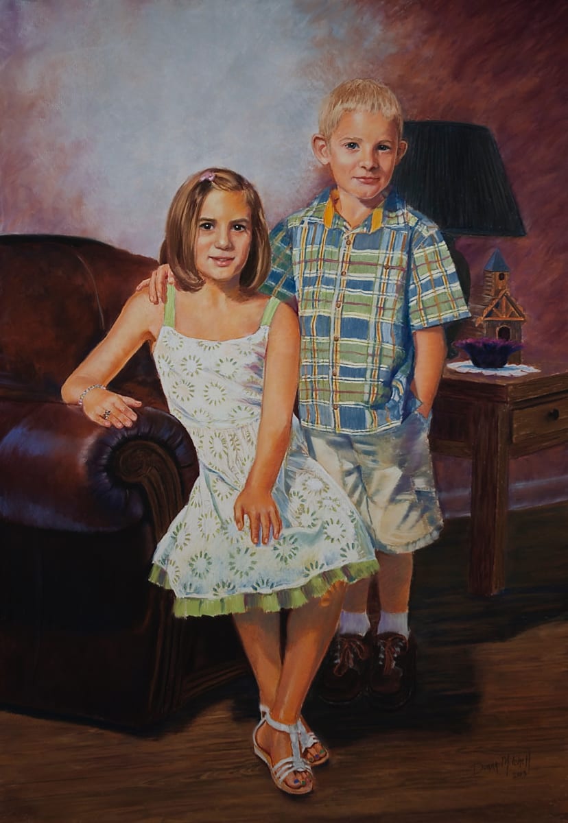 The Grove Children,  Olivia and Trey by Donna Mitchell 